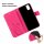 Handy Tasche ZTE Blade Hülle Schutzhülle Klapphülle Flip Case Buchhülle Etui TPU Blade V30 Vita Pink