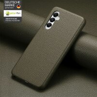 Hülle Handyhülle Stoßfeste Handy Tasche Ultra-Dünn Case Leder Bumper für Samsung Galaxy A15 Grün