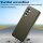 Hülle Handyhülle Stoßfeste Handy Tasche Ultra-Dünn Case Leder Bumper für Samsung Galaxy A15 Grün