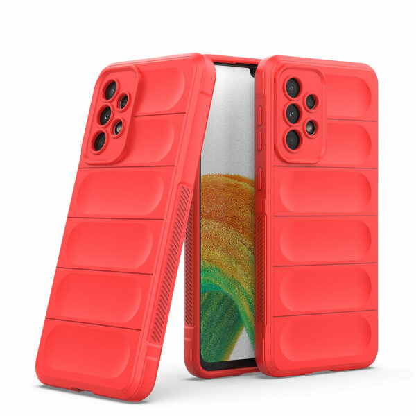 Handy Tasche für Samsung Galaxy A33 5G Hülle Handyhülle Outdoor Case Back Cover  Rot