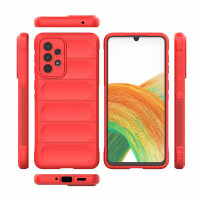 Handy Tasche für Samsung Galaxy A33 5G Hülle Handyhülle Outdoor Case Back Cover  Rot