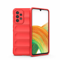 Handy Tasche für Samsung Galaxy A33 5G Hülle Handyhülle Outdoor Case Back Cover  Rot