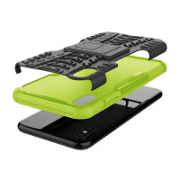 Handy Tasche für Apple iPhone Panzer Cover Case Schutz Hülle Etui Schale Bumper Apple iPhone X / XS Grün
