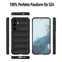Hülle für Samsung A14 A34 A54 S23 FE S24 Handyhülle Outdoor Case Cover Bumper Schwarz Galaxy S24