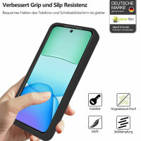 360 Grad Handyhülle für Xiaomi Redmi 13 /Poco M6 Schutz Hülle mit Displayschutz  Schwarz