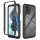 Motorola Moto G13 / G23 Handyhülle 2-teilig 360° Grad Hülle mit Displayschutz Schwarz