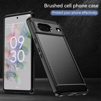 Google Pixel 7 Carbon Hülle Outdoor Case Back Cover Handy Tasche Handyhülle