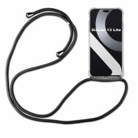 Handykette für Xiaomi 13 Lite Handyhülle mit Band Hülle mit Kordel Handy Tasche Schwarz