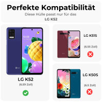 LG K52 Hülle Handy Tasche Outdoor Case Schutz Schale Back Cover Handyhülle TPU