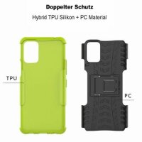 LG K52 Hülle Handy Tasche Outdoor Case Schutz Schale Back Cover Handyhülle TPU