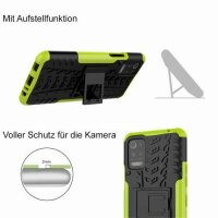 LG K52 Hülle Handy Tasche Outdoor Case Schutz Schale Back Cover Handyhülle TPU
