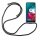Handy Hülle mit Band Schutzhülle Handykette Seil Silikon Handy Tasche mit Schnur Motorola Moto G10 / G30 Schwarz