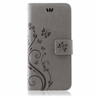 Huawei P20 Pro Handy Tasche Handyhülle Wallet Schutz Hülle Blumen Flip Cover