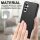 Hülle Handyhülle Stoßfeste Handy Tasche Ultra-Dünn Case Leder Bumper für Samsung Galaxy S24 Ultra Schwarz
