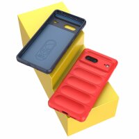 Hülle für Google Pixel 7 Handyhülle Handy Tasche Back Cover Bumper TPU Case Blau