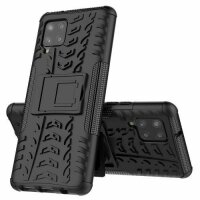 Handy Tasche für Samsung Galaxy A42 5G Hülle Outdoor Case Back Cover Handyhülle in Schwarz
