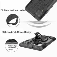 Handy Tasche für Samsung Galaxy A42 5G Hülle Outdoor Case Back Cover Handyhülle in Schwarz