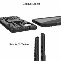 Handy Tasche für Samsung Galaxy A42 5G Hülle Outdoor Case Back Cover Handyhülle in Schwarz