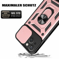 Handyhülle für Apple iPhone 15 Plus - Panzer Case Rosegold