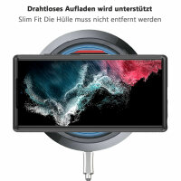 Panzer Hülle Handy Tasche 360 Grad TPU vollschutz mit Integriertem Displayschutz Samsung Galaxy S23 Ultra