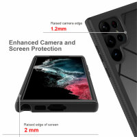 Panzer Hülle Handy Tasche 360 Grad TPU vollschutz mit Integriertem Displayschutz Samsung Galaxy S23 Ultra