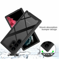 Panzer Hülle Handy Tasche 360 Grad TPU vollschutz mit Integriertem Displayschutz Samsung Galaxy S23 Ultra