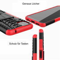 Schutz Hülle für Samsung Galaxy A22 5G Handyhülle Handytasche Outdoor Case TPU in Rot