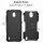 Handy Tasche Nokia Hülle Outdoor Hybrid Case Cover Schutzhülle Handyhülle Bumper Nokia 5.3 Schwarz