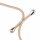 Handy Hülle mit Band Schutzhülle Handykette Seil Silikon Handy Tasche mit Schnur Motorola Moto G7 Power Beige / Braun