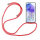 Handykette für Samsung Galaxy A55 Handyhülle mit Band Case Hülle mit Kordel Hand Rot