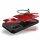 Outdoor Panzer Hülle für ZTE Handyhülle mit Slide Kameraschutz Ringhalter Bumper Blade A73 4G / V50 Smart Rot