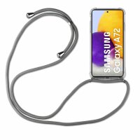 Handykette für Samsung Handyhülle mit Band Schutz Hülle Handy Tasche mit Schnur Samsung Galaxy A72 Beige / Braun