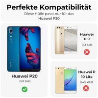 Huawei P20 Handy Tasche Handyhülle Wallet Schutz...