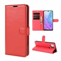 Handyhülle für ZTE Blade A5 2020 – Klapphülle PU-Leder Rot