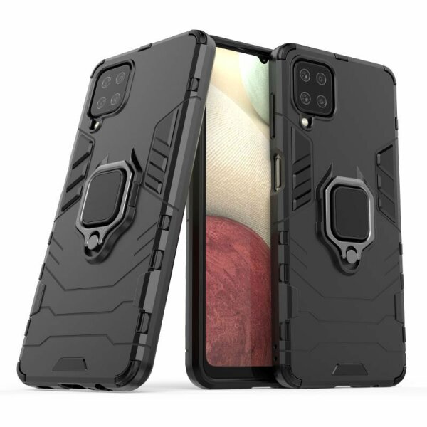 Handy Tasche für Samsung Galaxy Ring Case Hülle Outdoor TPU Back Cover Bumper  Galaxy A41 Schwarz
