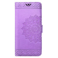 Handy Tasche für Samsung Galaxy A51 SM-A515 Hülle Case Buchhülle Klapphülle TPU Mandala Lila