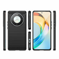 Carbon Hülle für Honor Magic 6 Lite 5G Handyhülle Backcover TPU Silikon Bumper