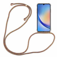 Handykette für Samsung Galaxy A34 5G Handyhülle mit Band Case Hülle mit Kordel Rainbow