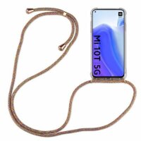 Xiaomi Hülle mit Band Schutzhülle Handykette Silikon Handy Tasche mit Schnur Neu Xiaomi Mi 10T / Mi 10T Pro Rainbow