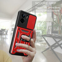 Outdoor Panzer Hülle Honor 90 Lite Handyhülle mit Slide Kameraschutz Ringhalter Rot