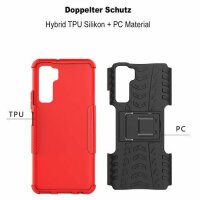 Outdoor Case Panzer Hülle Cover Huawei Handytasche Schutzhülle Handyhülle Handy Rot P40 Lite 5G
