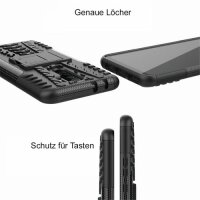 Schutz Hülle Xiaomi Handy Tasche Case Cover Silikon Schale Outdoor Handyhülle BF Xiaomi Redmi 9 Rot