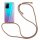 Handykette für Oppo A94 5G Handyhülle mit Band Schutz Hülle in Rainbow