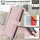 Handykette Xiaomi Hülle mit Band Handyhülle Kartenfächer PU Leder Umhängetasche Redmi Note 13 5G Rosa