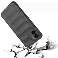 Hülle Xiaomi Redmi A1 Handyhülle Outdoor Case Back Cover Handy Tasche Bumper Schwarz