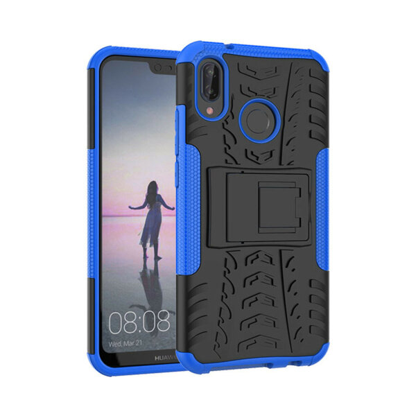 Outdoor Case Panzer Hülle Cover Huawei Handytasche Schutzhülle Handyhülle Handy Blau P20 Lite