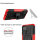 Handy Tasche Lenovo Motorola Panzer Hülle Hybrid Case Cover Schutzhülle Bumper Motorola Moto G9 Power Rot