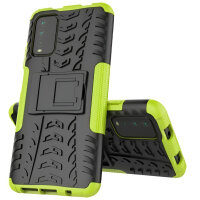 Schutz Hülle Xiaomi Handy Tasche Case Cover Silikon Schale Outdoor Handyhülle BF Xiaomi Poco M3 Grün