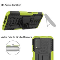 Schutz Hülle Xiaomi Handy Tasche Case Cover Silikon Schale Outdoor Handyhülle BF Xiaomi Poco M3 Grün