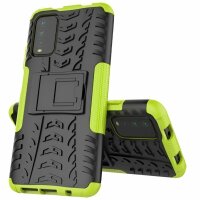 Schutz Hülle Xiaomi Handy Tasche Case Cover Silikon Schale Outdoor Handyhülle BF Xiaomi Poco M3 Grün